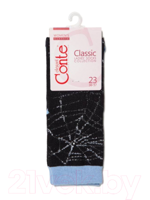 Носки Conte Elegant Classic 285 (р.25, черный/голубой)