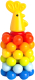 Развивающая игрушка Русский стиль Пирамида. Петушок с шариками / 9248 -