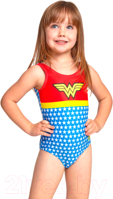 Купальник детский ZoggS Wonderwoman Scoopback / 5190190 (р-р 05-06Y/24, мультицвет)