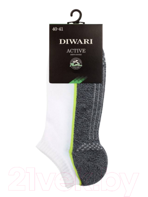 Носки Diwari Active 044 (р.27, белый/темно-серый)