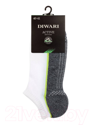 Изображение товара Носки Diwari Active 044 (р.25, белый/темно-серый)