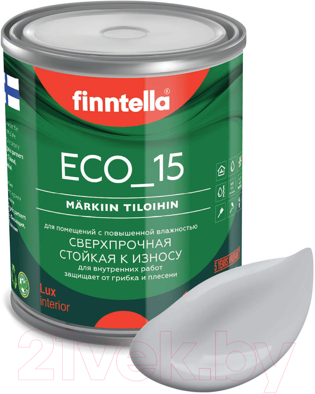 Краска Finntella Eco 15 Tuuli / F-10-1-1-FL047