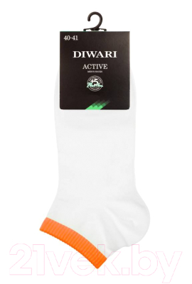 Изображение товара Носки Diwari Active 068 (р.29, белый/оранжевый)