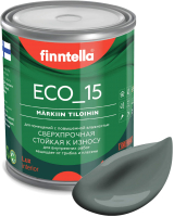 Краска Finntella Eco 15 Salvia / F-10-1-1-FL051 (900мл, серо-зеленый) - 