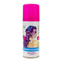 Спрей-краска для волос детская Lukky Для временного окрашивания / Т20315 (розовый с блестками) - 