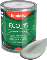 Краска Finntella Eco 15 Poly / F-10-1-1-FL053 (900мл, серо-зеленый) - 
