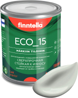 Краска Finntella Eco 15 Kanarian / F-10-1-1-FL054 (900мл, светло серо-зеленый) - 