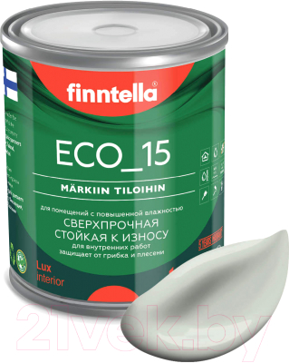 Краска Finntella Eco 15 Kanarian / F-10-1-1-FL054 (900мл, светло серо-зеленый)