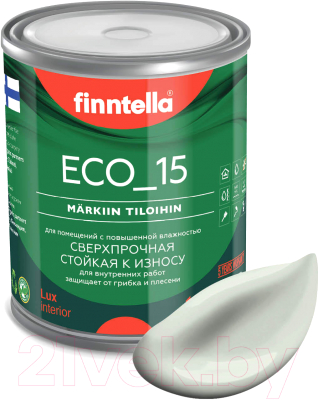 Краска Finntella Eco 15 Pinnattu / F-10-1-1-FL055 (900мл, светло серо-зеленый)