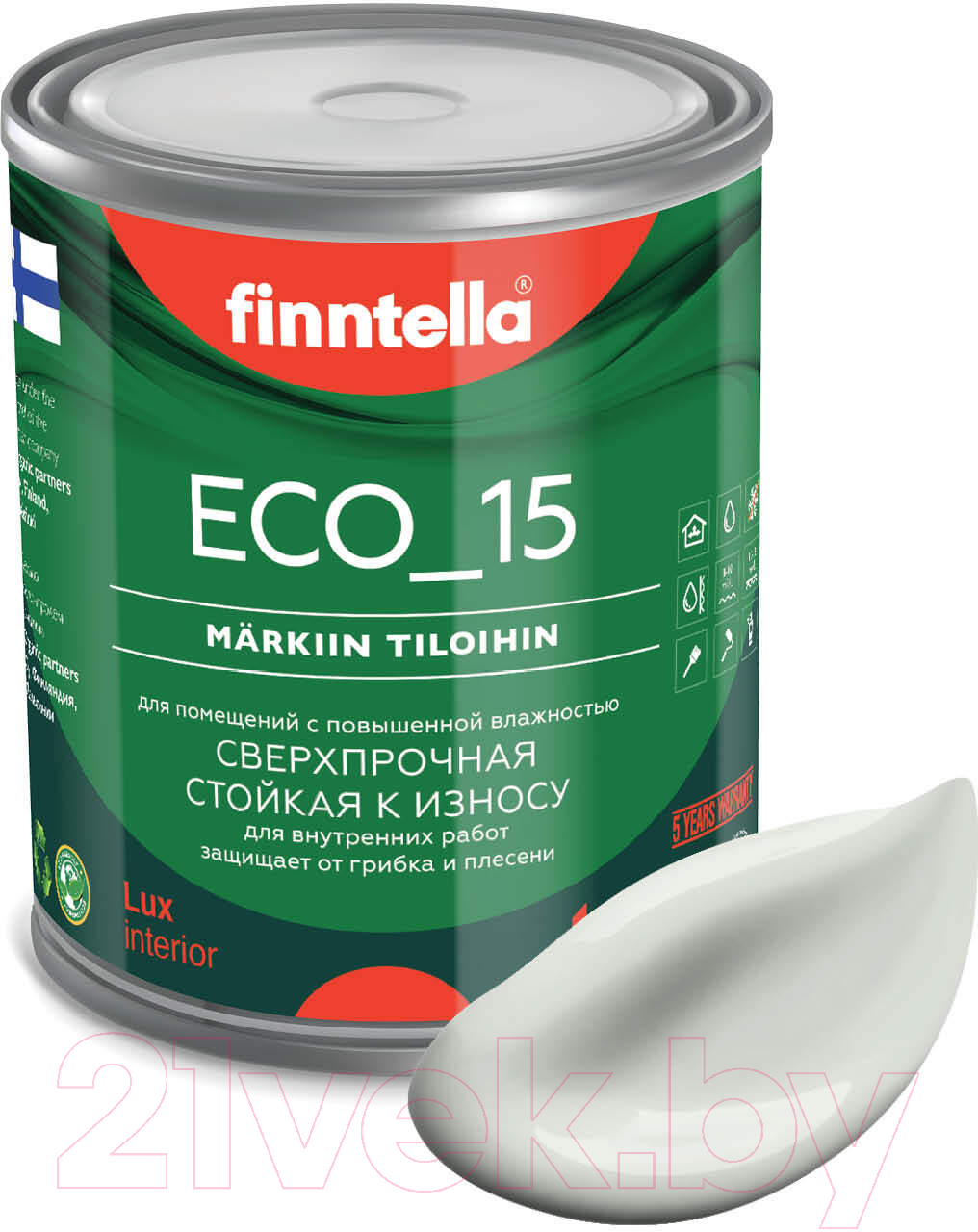 Краска Finntella Eco 15 Marmori / F-10-1-1-FL056 (900мл, светло-серый)