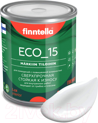 Краска Finntella Eco 15 Platinum / F-10-1-1-FL064 (900мл, бело-серый)