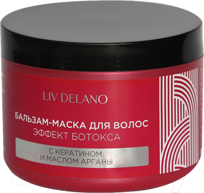 Бальзам-маска для волос Liv Delano Эффект Ботокса с кератином и маслом арганы  (500мл)