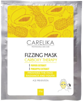 Маска для лица кремовая Carelika Fizzing Mask Carboxy Therapy Омолаживающая  (20г) - 