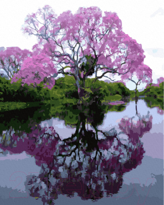 Картина по номерам PaintBoy Дерево над водой / GX28033