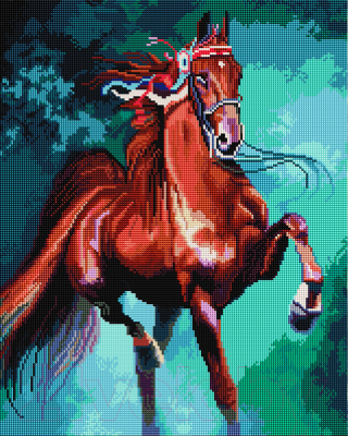 Набор алмазной вышивки PaintBoy Грациозная лошадь / GF1413