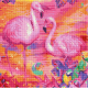Набор алмазной вышивки PaintBoy Фламинго / DF413 - 