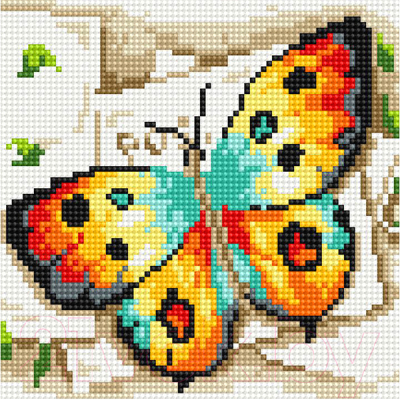 Набор алмазной вышивки PaintBoy Яркая бабочка / BF196