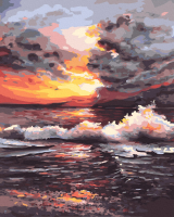 

Картина по номерам PaintBoy, Закат над антрацитовым морем / GX40171