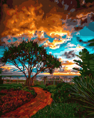 Картина по номерам PaintBoy Дерево на берегу / GX41653