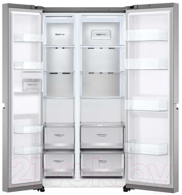 Холодильник с морозильником LG GC-B257SSZV