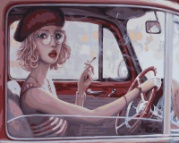 

Картина по номерам PaintBoy, Женщина за рулем / GX31719