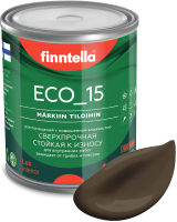 Краска Finntella Eco 15 Suklaa / F-10-1-1-FL072 (0.9л, коричневый) - 