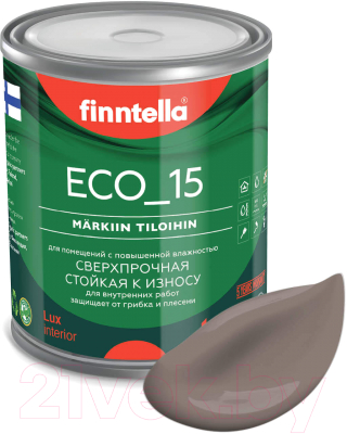 Краска Finntella Eco 15 Maitosuklaa / F-10-1-1-FL074 (900мл, коричневый)