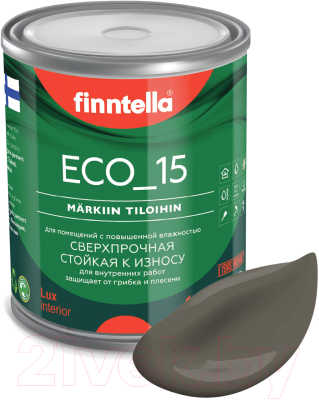 Краска Finntella Eco 15 Taupe / F-10-1-1-FL079 (900мл, серо-коричневый)