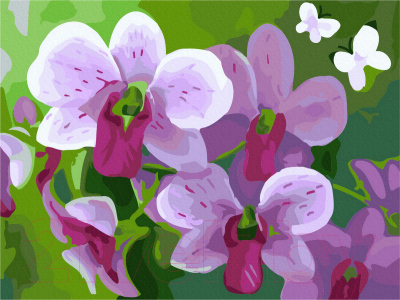 Картина по номерам PaintBoy Розовые орхидеи / GX7263