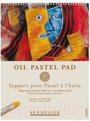 Набор бумаги для рисования Sennelier Oil Pastel Pad / N136761 (12л)