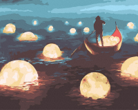 

Картина по номерам PaintBoy, Лунный берег / GX34643
