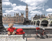 Картина по номерам PaintBoy Мишка в Лондоне / GX35029 - 