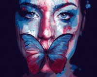 

Картина по номерам PaintBoy, Лицо девушки и бабочка / GX38169