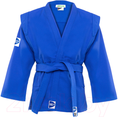 Куртка для самбо Green Hill Junior SCJ-2201 (р.3/160, синий)