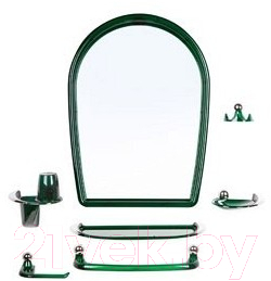 Комплект мебели для ванной Berossi Viva Elegance НВ 10311001 (зеленый полупрозрачный)