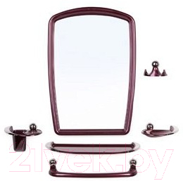 Комплект мебели для ванной Berossi Viva Gracia НВ 10515001 (рубиновый перламутр)