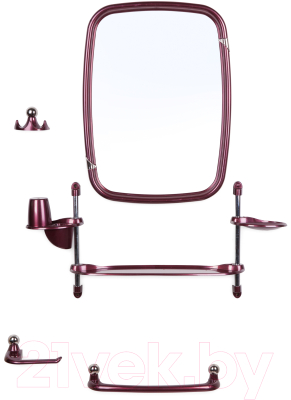 Комплект мебели для ванной Berossi Viktoria Classic НВ 11015000 (рубиновый перламутр)