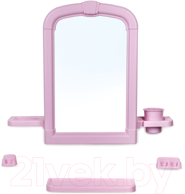 Комплект мебели для ванной Berossi Lira НВ 11202000 (розовый мрамор)