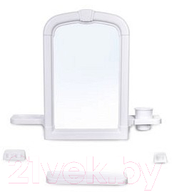 Комплект мебели для ванной Berossi Lira НВ 11204000 (белый мрамор)