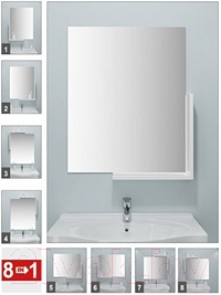 Комплект мебели для ванной Berossi Neo НВ 11601000 (снежно-белый)