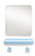 Комплект мебели для ванной Berossi Minima НВ 11708000 (светло-голубой) - 