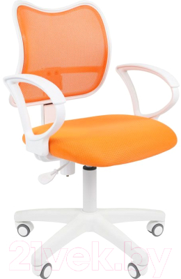 Кресло офисное Chairman 450LT (белый/оранжевый)