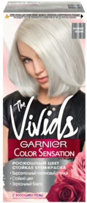 

Крем-краска для волос Garnier, Блонд;седой (серый), Color Sensation Vivids