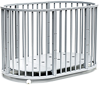 Детская кровать-трансформер Bambini М 01.10.14 (серый) - 