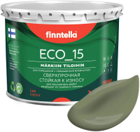 Краска Finntella Eco 15 Oliivi / F-10-1-3-FL021 (2.7л, темно-зеленый) - 