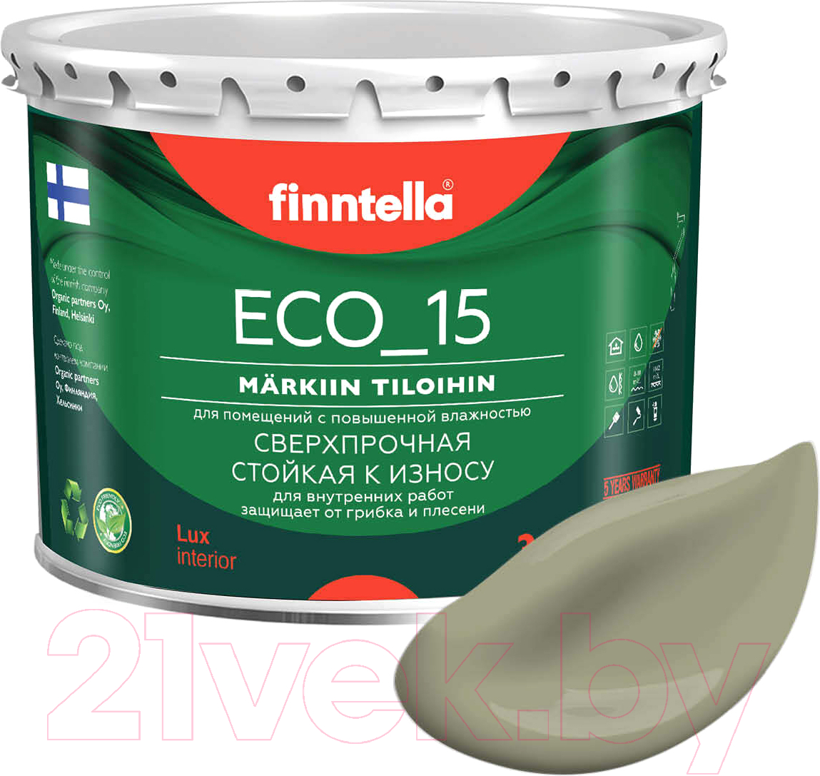 Краска Finntella Eco 15 Khaki / F-10-1-3-FL022