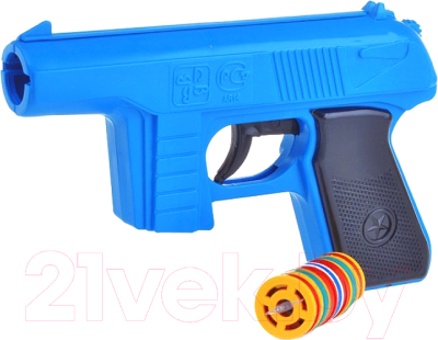 Пистолет игрушечный Форма С дисковыми пулями / С-21-Ф