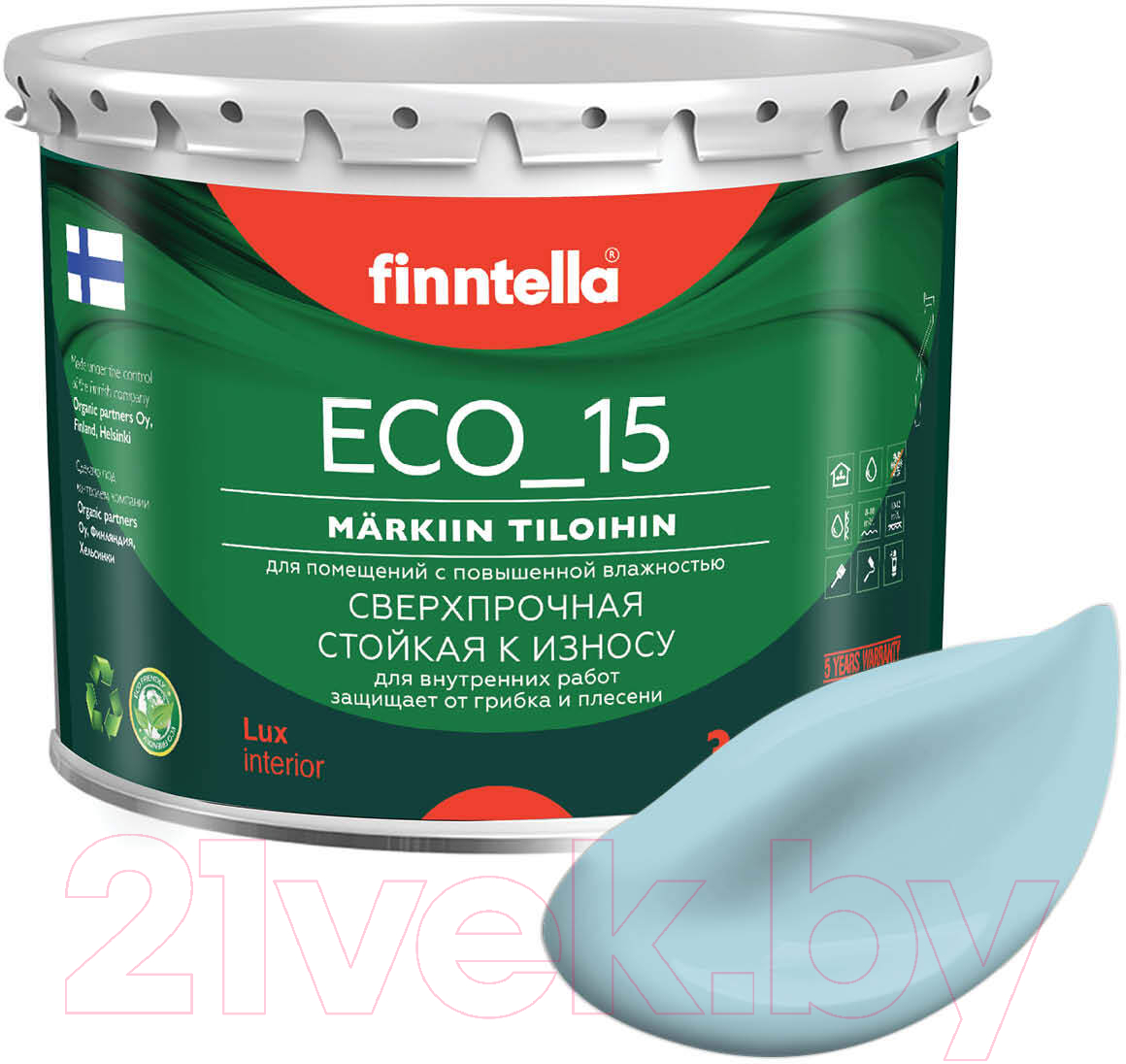 Краска Finntella Eco 15 Taivaallinen / F-10-1-3-FL017