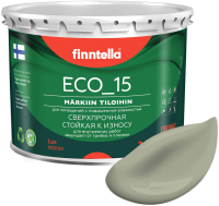 Краска Finntella Eco 15 Suojaa / F-10-1-3-FL024 (2.7л, серо-зеленый) - 