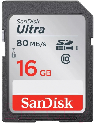 Карта памяти SanDisk Ultra SDXC 16GB (SDSDUNC-016G-GN6IN)
